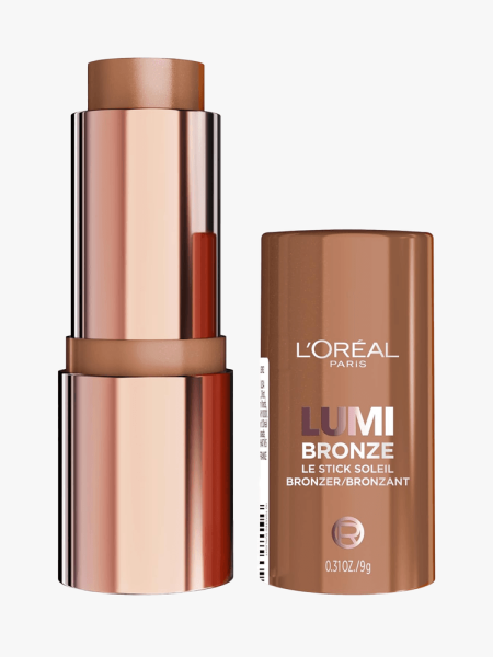 L'Oréal Paris Lumi Bronze Le Stick in branded component on a light gray background